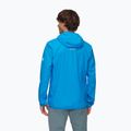Mammut Ducan Light HS Giacca da pioggia da uomo con cappuccio blu ghiacciaio 2