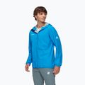 Mammut Ducan Light HS Giacca da pioggia da uomo con cappuccio blu ghiacciaio 3