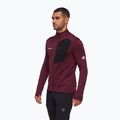 Felpa uomo Mammut Taiss Light ML wine/black 3