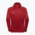 Felpa da trekking da uomo Mammut Crag ML Hooded dark mammut red 6
