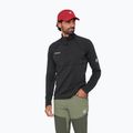 Felpa da uomo Mammut Taiss ML Half Zip Pull black