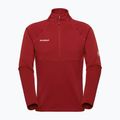 Felpa da uomo Mammut Taiss ML Half Zip Pull dark mammut red 5