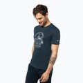 T-shirt uomo super.natural Landi Tee blueberry/vapor grey