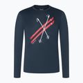 Maglia a maniche lunghe uomo super.natural Kryssede Ski blueberry/fresh white/high risk red 3