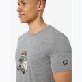 T-shirt da uomo super.natural Carski cashmere grey melange/various 4