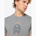 T-shirt da uomo super.natural Gogeanie cashmere grey melange/various 3