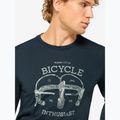 Longsleeve da uomo super.natural Bike Enthusiast blueberry/various 3