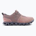 Scarpe da corsa da donna On Cloud 5 Waterproof rosa/fossile 2