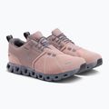 Scarpe da corsa da donna On Cloud 5 Waterproof rosa/fossile 5