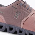 Scarpe da corsa da donna On Cloud 5 Waterproof rosa/fossile 7