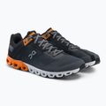 Scarpe da corsa On Running Cloudflow nero/turchese da uomo 5