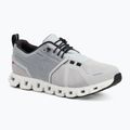 Scarpe da corsa da donna On Cloud 5 Waterproof ghiacciaio/bianco