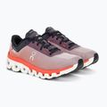 Scarpe da corsa On Cloudflow 4 quartz/flam da donna 5