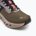 Scarpe da corsa On Cloudrunner 2 Waterproof da donna, oliva/mogano 7