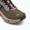 Scarpe da corsa On Running Cloudrunner 2 Waterproof da donna, oliva/mogano 7