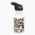 Bottiglia da viaggio per bambini Klean Kanteen Flip Seal Sport Cap Straw 355 ml stampa leopardo