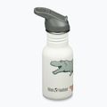 Klean Kanteen Flip Seal Sport Cap Straw 355 ml bottiglia da viaggio per bambini con pattini a forma di dino