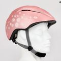 Casco da bici per bambini UVEX Kid 2 CC rosa a pois opaco 9