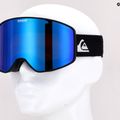 Occhiali da snowboard Quiksilver Storm true black/amber rose blue 7