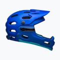 Casco bici Bell Full Face Super 3R MIPS blu opaco brillante/blu 2