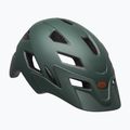 Casco da bici per bambini Bell Sidetrack Integrated MIPS verde scuro/arancio opaco