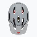 Casco da bici Bell 4Forty Integrated MIPS grigio lucido opaco/cremisi 6