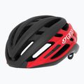 Casco da bicicletta Giro Agilis nero opaco rosso brillante 7