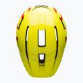 Casco da bici per bambini Bell Sidetrack II strike gloss hiviz/red 4