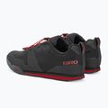 Scarpe da ciclismo Giro Tracker Fastlace nero/rosso brillante da uomo con piattaforma 4