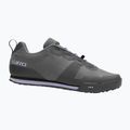 Scarpe da ciclismo con piattaforma da donna Giro Tracker Fastlace dark shadow/grigio lavanda 2