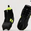 Scarponi da sci di fondo per bambini Fischer XJ Sprint nero/giallo 17