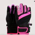 Guanti da sci Reusch Duke R-TEX XT nero/rosa per bambini 7