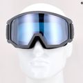 UVEX Athletic FM occhiali da sci rhino mat/specchio argento blu 11