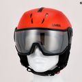 Casco da sci UVEX Instinct Visor feroce rosso/nero opaco 17