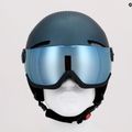 Alpina Arber Visor Q Lite casco da sci benzina/verde opaco 15