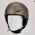 Casco da sci UVEX Wanted Soft oro argento strisce opache 17
