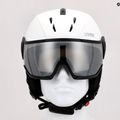 Casco da sci UVEX Instinct Visor bianco/nero opaco 9