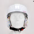 Casco da sci Alpina Carat bianco/deco per bambini 9
