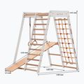 RINAGYM Telaio da ginnastica classico in legno bianco 4