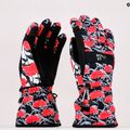 Guanti da snowboard da donna ROXY Cynthia Rowley nero/bianco/rosso 11