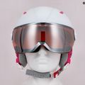 Casco da sci per bambini HEAD Maja Visor bianco 11