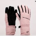 Guanti da sci da donna 4F RED002 rosa chiaro 10