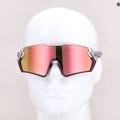 Occhiali da sole UVEX Sportstyle 231 argento prugna opaco/rosso specchiato 12