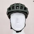 Casco da bicicletta Lazer Roller scuro/verde opaco 9