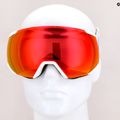 Salomon Radium occhiali da sci bianco/sigma rosso papavero 12