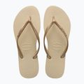 Infradito da donna Havaianas Slim sand grey / light golden 10