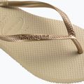 Infradito da donna Havaianas Slim sand grey / light golden 12