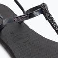 Sandali Havaianas You Riviera da donna in cristallo nero 7