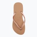 Infradito Havaianas Slim da donna oro rosa 5