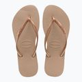 Infradito Havaianas Slim da donna oro rosa 3